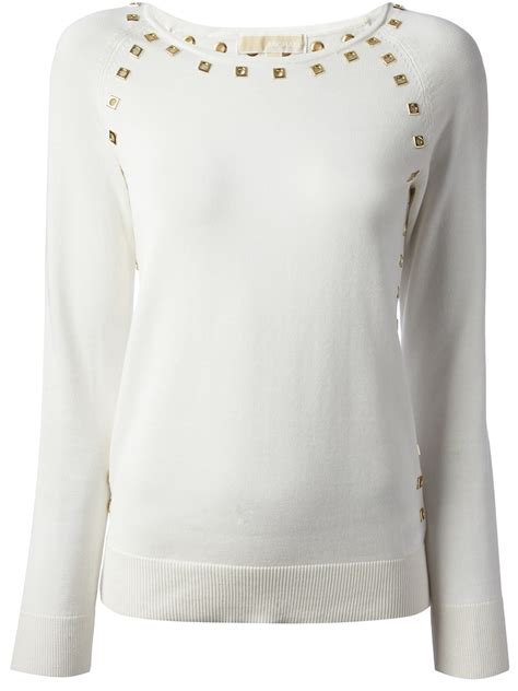 Michael Kors Women's White Sweaters 